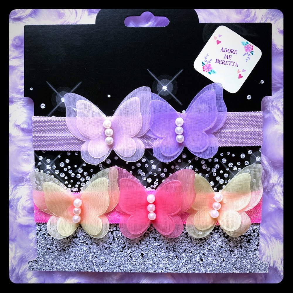 Baby girl butterfly headbands.